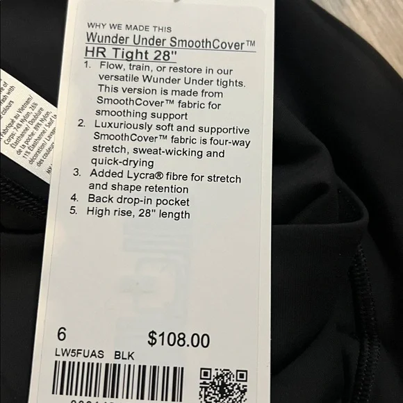 Lululemon Wunder Under SmoothCover HR Leggings 28” Black 6,8,10,12 & 14 NWT - Picture 6 of 14